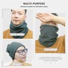 LumiSyne Winter Neck Warmer Double-Layer Fleece Neck Gaiter With Adjustable