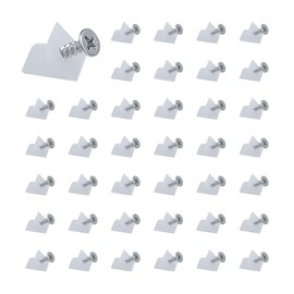 100 Pcs Plastic Angle Code Bracket Fasteners, Sagging Drawer Bottom Support Brackets, Drawer Bottom Support Brackets Mending Wedges, Repair Mending Wedges, PlasticAngle Code Drawer Fastener
