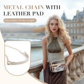 Missnine Clear Bag for Stadium Events Small Clear Crossbody Purse for Women PVC Stadium Approved for Concert Sports Festivals, Black, Small