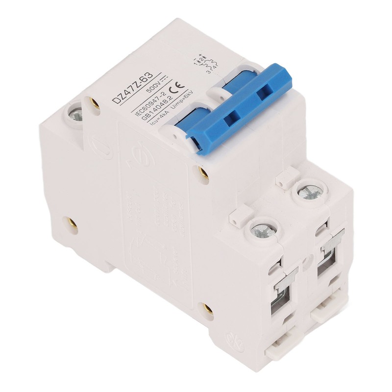 2P Mini DC Circuit Breaker 4kA Icu 6kV Uimp Fast