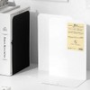1 Pair Heavy Duty Metal Bookends for Office (White)