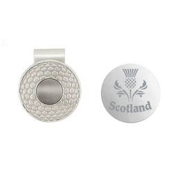 Ashton and Finch Scotland-Themed Magnetic Golf Ball Marker and Hat Clip for Scottish Golf Enthusiasts
