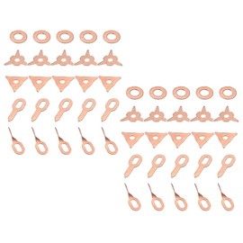 VOANZO 50Pcs Bolt Welding Kit Accessories Straight Twisted Dent Rings Hook Washer Round Star Pad Uni Spotter Starter Kit for Auto Body Repair Dent Removal