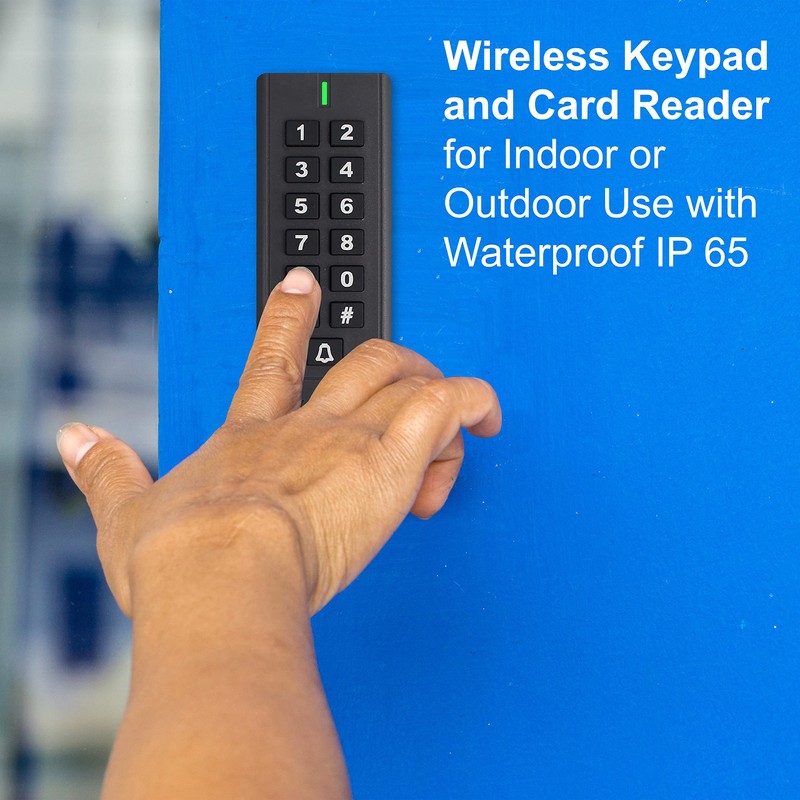 Visionis VIS-3200 Outdoor IP65 Black Access Control Kit with Wireless