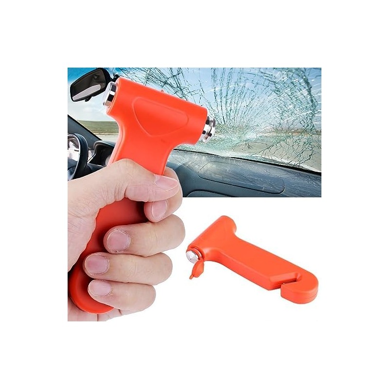 2 pcs Car Safety Hammer Seatbelt Cutter Window Punch Breaking