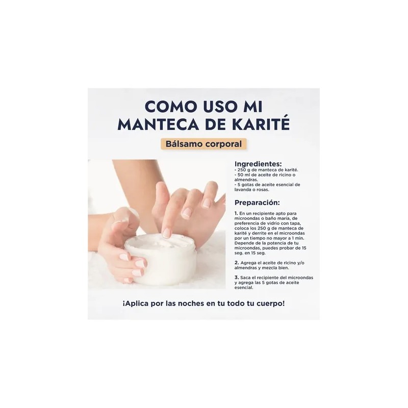Manteca De Karité Pura 250 Gramos Extra-hidratante