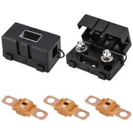 Midi Screw Fuse, Pack of 3 Midi Fuses 2 Pieces ANS Fuse Holder 12V-58V Midi High Current Fuse 50A Amp for Cars, Trucks, Construction Vehicles, Buses, Caravans (30A)