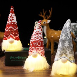 Christmas Gnome, Pack of 3 Christmas Decoration, Christmas Decoration Table, LED Gnome, Christmas Decoration, Christmas Decorations, Christmas Gnome Decoration, Gnome Gifts for Room, Christmas Table