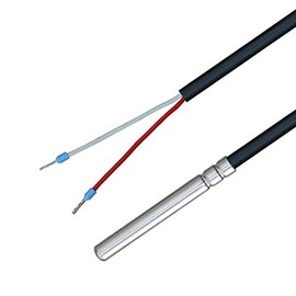 iOVEO 035HP02201 PT1000 Temperature Sensor with PVC Cable up to 105 °C, Temperature Sensor, Storage Sensor, Heating, 1 Metre