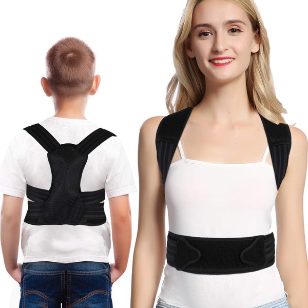 Posture Corrector for Children Teenagers, Spine Support, Back Support, Posture Therapy, Back Support Belt for Back, Shoulder, Spine Support, Relief of Neck Pain