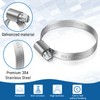 Bolatus Bolatus Schlauchschellen 25-40mm, 10 Stck Endlos 304 Edelstahl Einstellbare