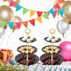 Set of 3 Pieces 3 Tier Dessert Stand Fruit Plate