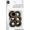 Dritz 7/16" Extra-Large, 10 Sets, Eyelets, Antique Brass Count