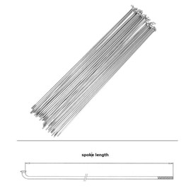 SENQI Bicycle Stainless Steel Spoke 170mm-297mm with Copper Cap 36pcs (270mm)