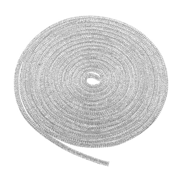 MECCANIXITY Rhinestone Glitter Shoelaces Crystal Bling Shiny Round Shoe Drawstring