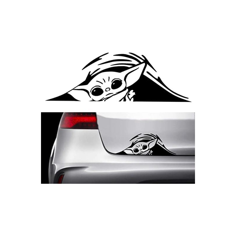 Sticker inspirado en Baby Yoda Calcomanía Vinilo Resistente al Agua/UV,