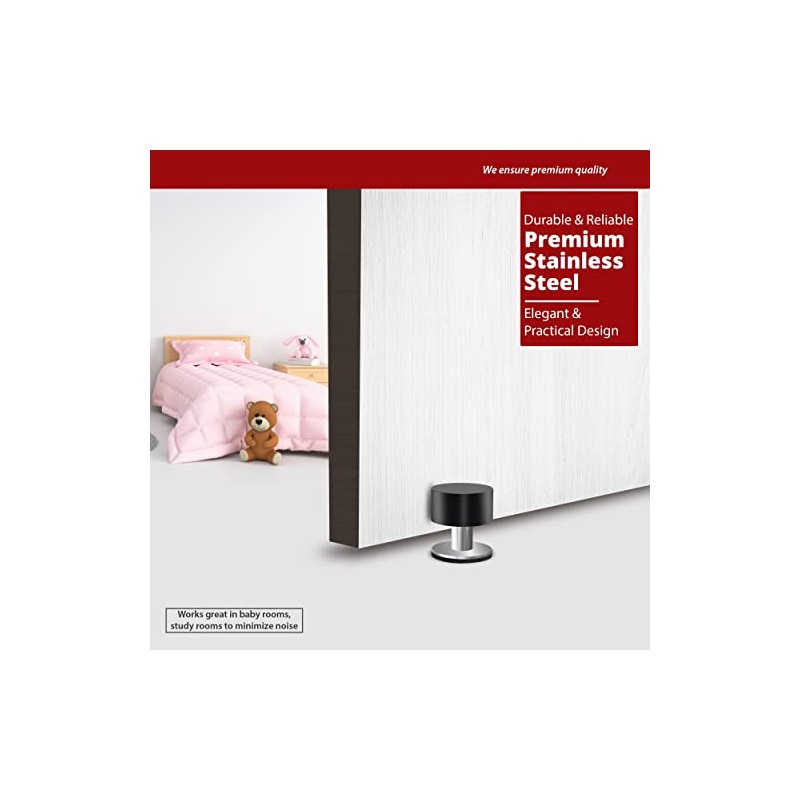 Paquete de 2 topes de puerta con calcomanías adicionales, topes