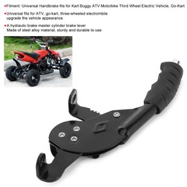 Palanca de Freno de Mano, Universal, Palanca de Freno Delantero, Freno de Mano Apto para Kart ATV, Motocicleta, Vehículo Eléctrico de Tercera Rueda