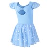 DIPUG Ballet Leotards for Girls Toddler Dance Leotard Shiny Skirts