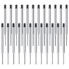 OSDUE 24 Set Replaceable Metal Ballpoint Pen Refills with Spring,