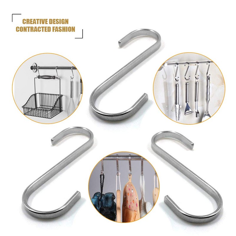 18 Pack S Hooks Stainless Steel S Shaped Hooks Heavy
