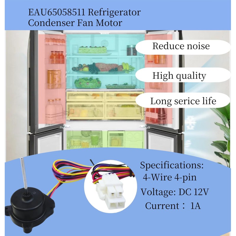 EAU65058511 Refrigerator Condenser Fan Motor Replacementfor LG Refrigerator Evaporator Fan