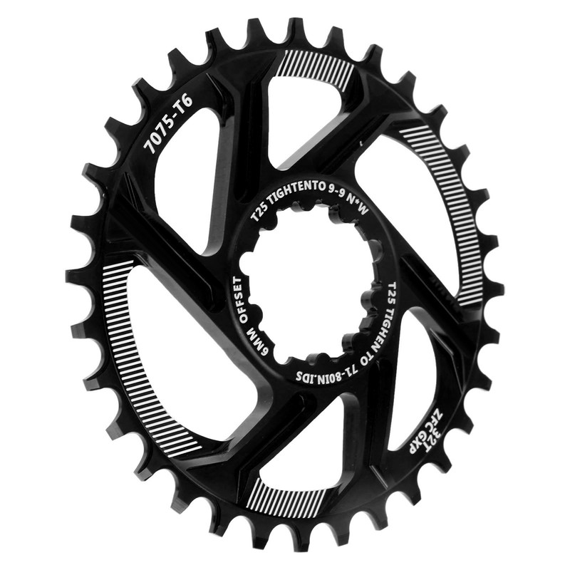 Bike 32T Single Speed Chainring 6mm Offset Direct Mount Narrow