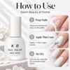 10 mL Matte White Nail Polish, Air Dry, No UV