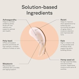 Acure  Crema facial hidratante por 12 horas  Con antioxidantes y adaptgenos  Desestresa y desinflama  30 ml                                           