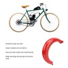 Exhaust Muffler Red Exhaust Silencer Pipe Half Moon Shape 40mm