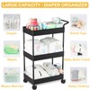Volnamal Baby Diaper Caddy – Plastic Diaper Organizer for Nursery