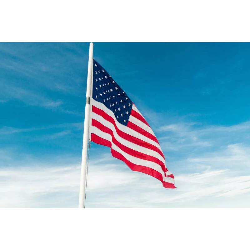 Eagle Flagpole Kit 20 Ft, Ground Mounted Aluminum Flagpole with