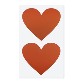 SCRS-004 Scratch Seal Heart (Red) Large Scratch Seal Sticker 2.4 x 2.8 inches (6 x 7 cm) [Includes 2 Sheets x 10 Sheets]