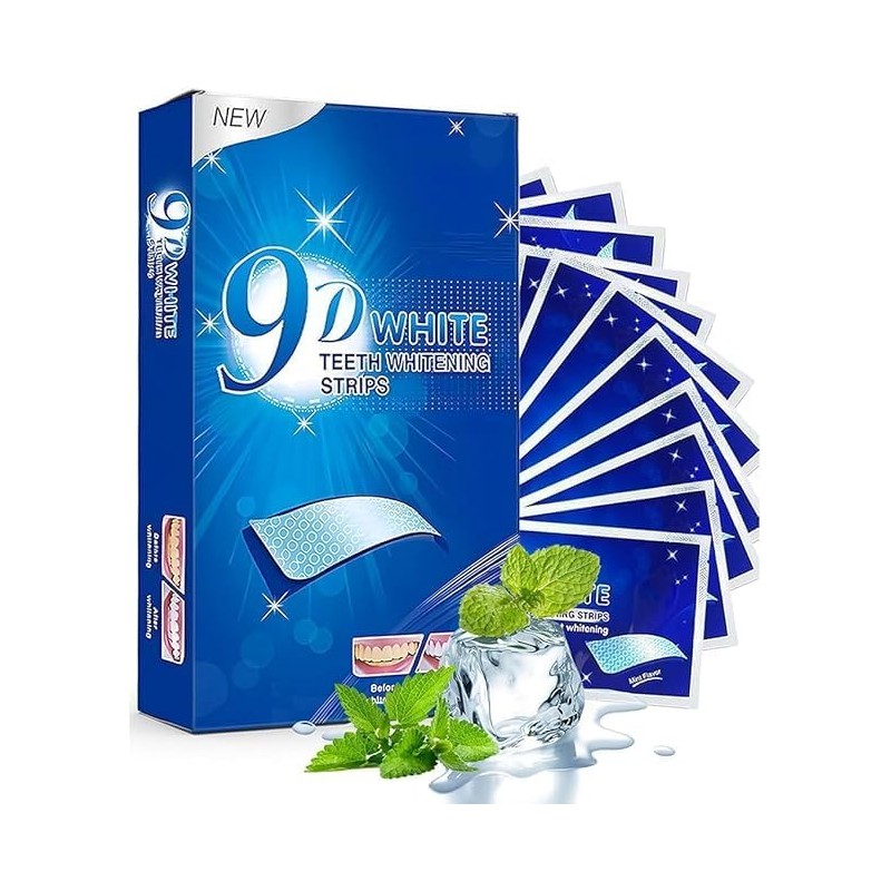Mydear Tiras Blanqueadoras Dientes,14 Piezas Whitening Strips Profesional Blanqueador Dental,