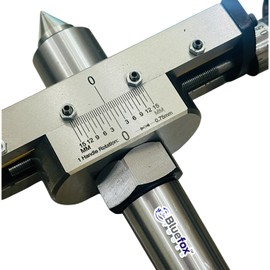 BLUEFOX TOOLS MT3 Introducing The Taper Turning Attachment With Revolving Live Center For 3MT Lathe Machines | Superior Machine | Unlocking Precision & Effeciency Machine | 2 Handle Rotation
