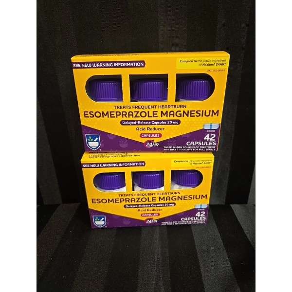 Unbranded 2pc Lot Heartburn Relief Treatment Delayed Release Capsules 42ct