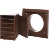 LIRAST 4 inch Outdoor Dryer Vent Cover Brown - ABS