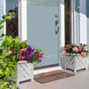 Trenton Gifts Chippendale White Planter Box Set of 2 -