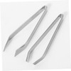 Alipis Dishwasher Safe Stainless Steel Tweezers Hair Removal Tool Beveled