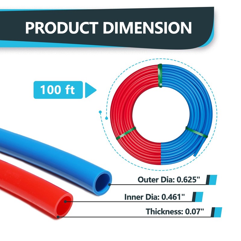 1/2 Inch Seelink PEX-B Pipe, 2 x100 ft (200 ft)