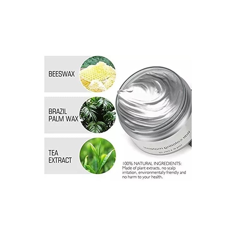 Efly Cera Temporal Para Pintar El Cabello Colo Gris Plateado