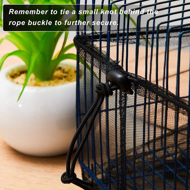 Shappy Extra Large Adjustable Bird Cage Cover Seeds Feather Catcher