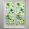 AOWDIAO 10 Sheets Shamrock Window Clings St. Patrick's Day Decorations