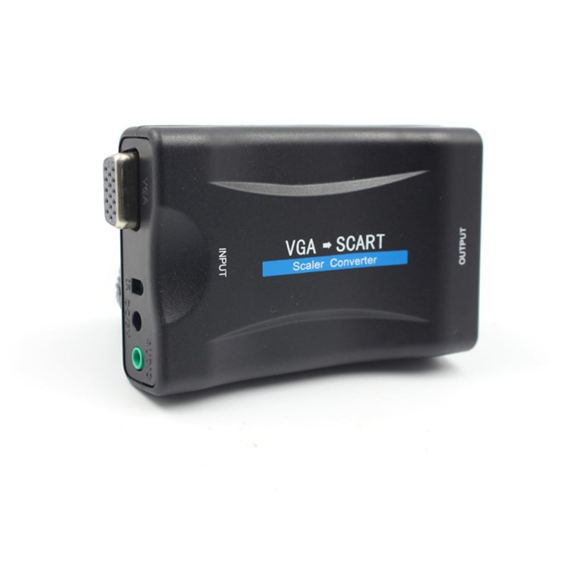 TEHAUX Vga to Scart Converter Adapter Video Signal Transcoder for
