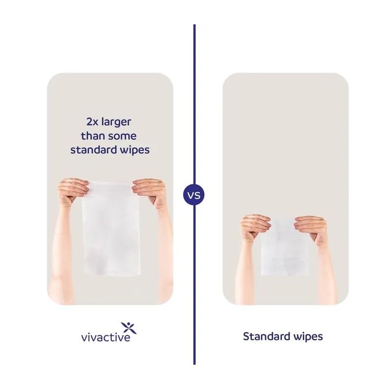 Vivactive Large Wet Wipes 50 Pack (Large)