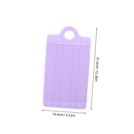 PACKOVE 2pcs Portable Plastic Washboard Ergonomic Handheld Scrubbing Board for Clothes Slip Laundry for Small Spaces for Travel and Home Use