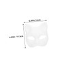 jojofuny 4Pcs DIY Blank Paper Masks for Crafts Unpainted Animal