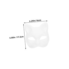 jojofuny 4Pcs DIY Blank Paper Masks for Crafts Unpainted Animal Masks for Hand Painting for Parties Festivals and Creative Projects Designs