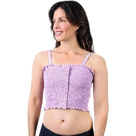 Breast Binder with Dri Release for Added Comfort (Small 32"-34", Pink Floral Lined)