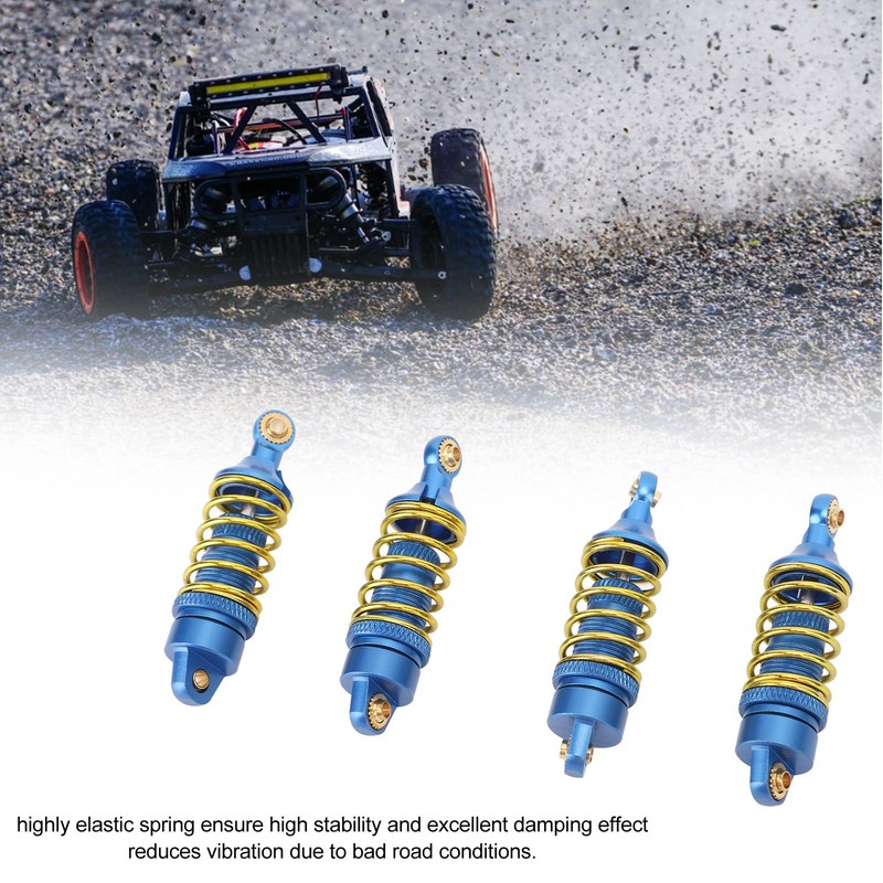 4Pcs RC Car Shock Absorber Aluminum Alloy Stable High Elasticity